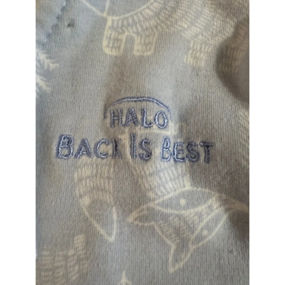 Halo SleepSack Wearable Blanket Small 0-6M‎ Blue Woodland Animal Owl Bear Print